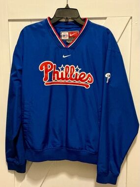 Vintage Philadelphia Phillies Nike Team Light Pullover Jacket - Size Small